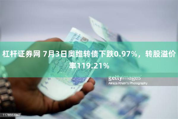 杠杆证券网 7月3日奥维转债下跌0.97%，转股溢价率119.21%