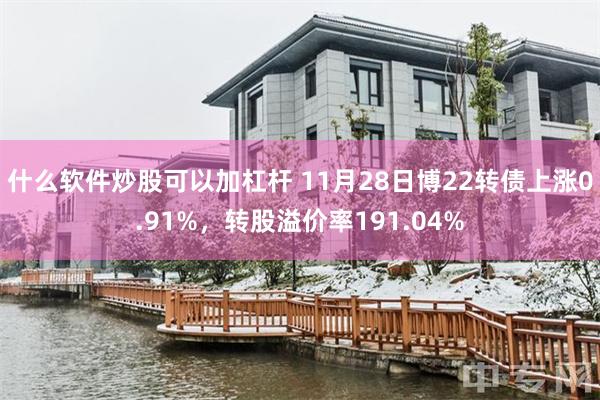 什么软件炒股可以加杠杆 11月28日博22转债上涨0.91%，转股溢价率191.04%